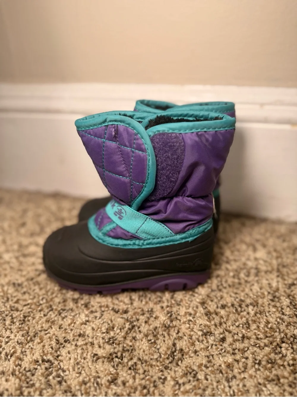 Kamik Kids Purple and Teal Waterproof Winter Boots